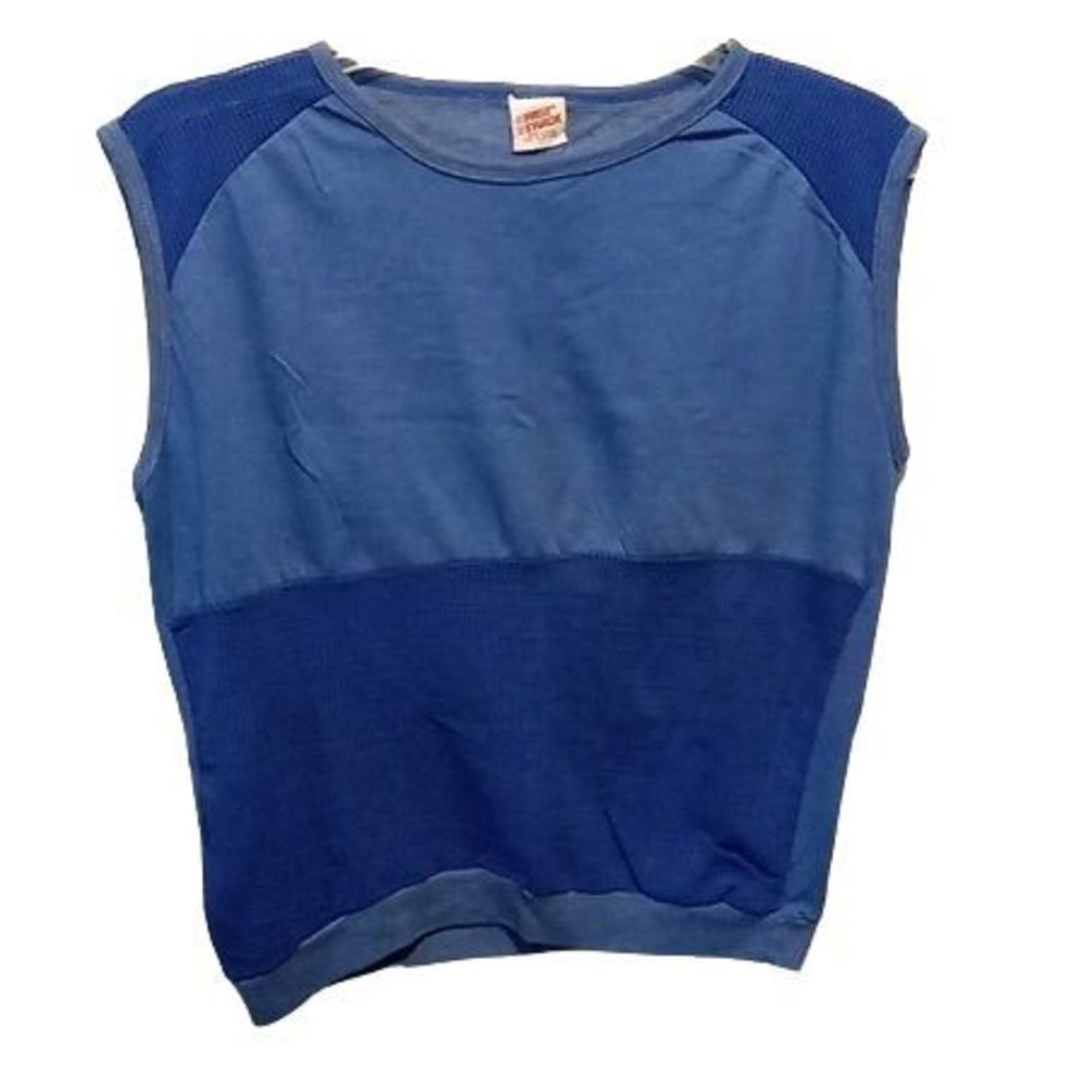 Vintage Fast Track Workout Shirt Blue Men's Size XL Made in‎ USA